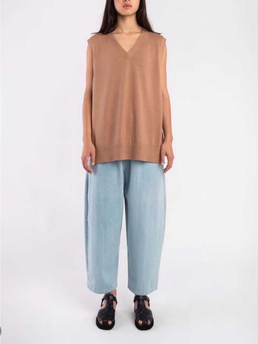 Micaela Greg oversized Pima cotton vest sz M